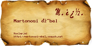 Martonosi Ábel névjegykártya